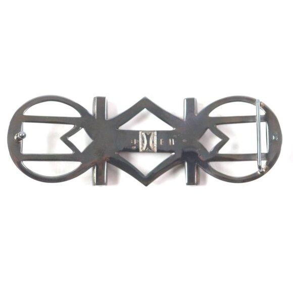 Hermes Touareg Hand Engraved Design Chrome Color Leather Use Belt Buckle SV 925 main image 8